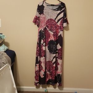 Pink and navy dress